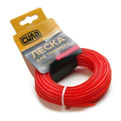 Леска для триммера Сила - 2,4мм*15м звезда