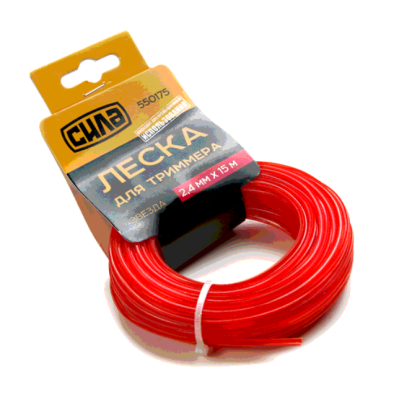 Леска для триммера Сила - 2,7мм*15м звезда