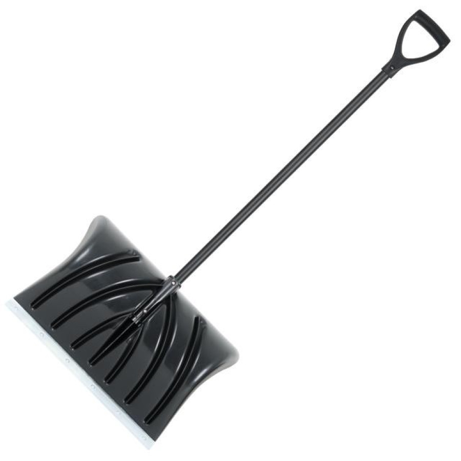 Лопата для снега Intertool - 505*340мм с ручкой 1300мм - фото 2