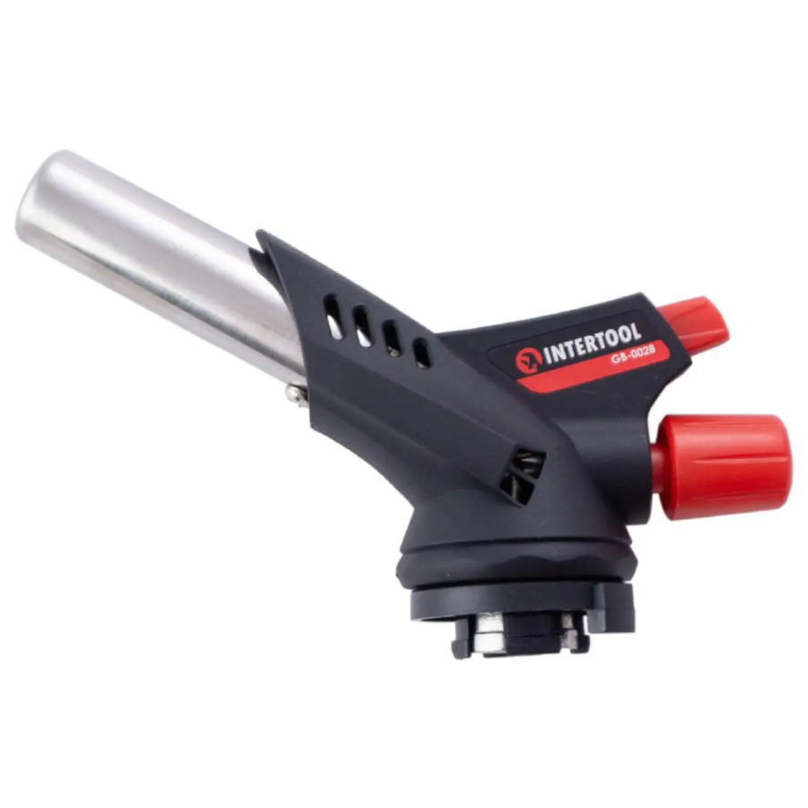 Горелка газовая с пьезоподжигом Intertool - 150мм - фото 1