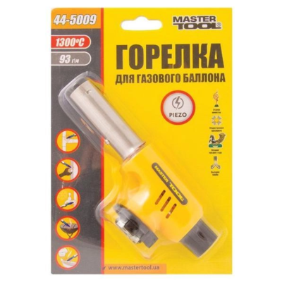 Пальник газовий з п'єзопідпалом Mastertool - Комета