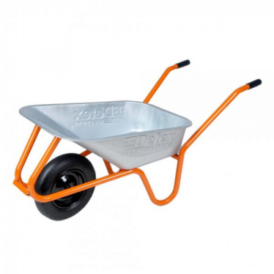 Тачка 1-о колесная d380мм 85л 180кг оцинкованная (строительная)