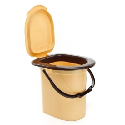 Ведро туалетное бежевое