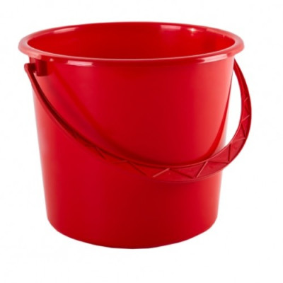 Ведро круглое 18 л (красный) + крышка