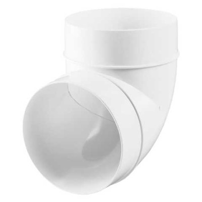 Колено AL125-90 пластмассовое, Ø125мм, 90° (6)