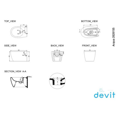 Біде підвісне Devit Acqua 2020155