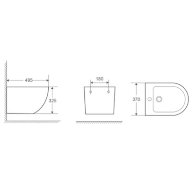 Биде подвесное Kollerpool Round