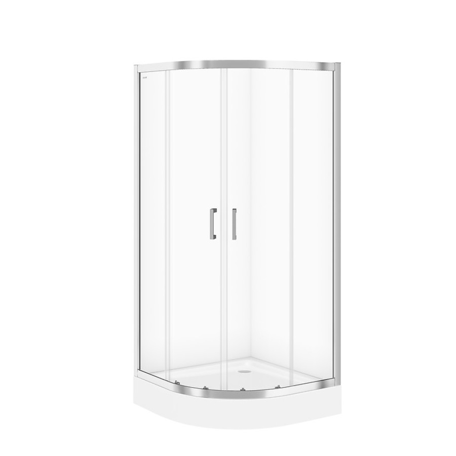 Душевая кабина CERSANIT Shower enclosure halfround basic 90*90*185 - фото 1