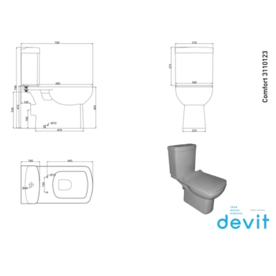 Унитаз-компакт Devit Comfort 31101123