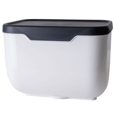 Держатель для туалетной бумаги 15,5*15,5*14см (белый/гранит)