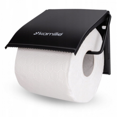 Держатель для туалетной бумаги Besser, 12*12,3*1,6см (черный)