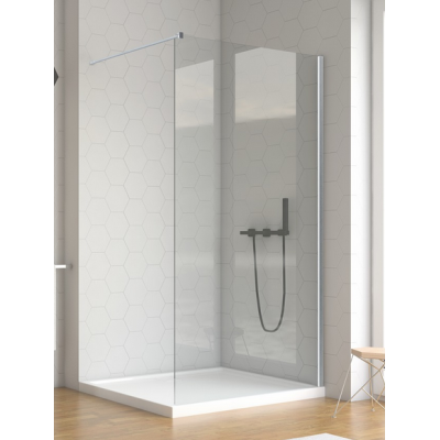 Душевая кабина 113-40033 RIO GRANDE типа walk-in 90x200 см. с профилем, стекло каленое с покрытием