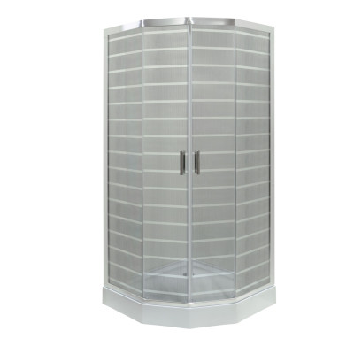 Душевая кабина 90*90*205 милк. поддон (837А-1W)