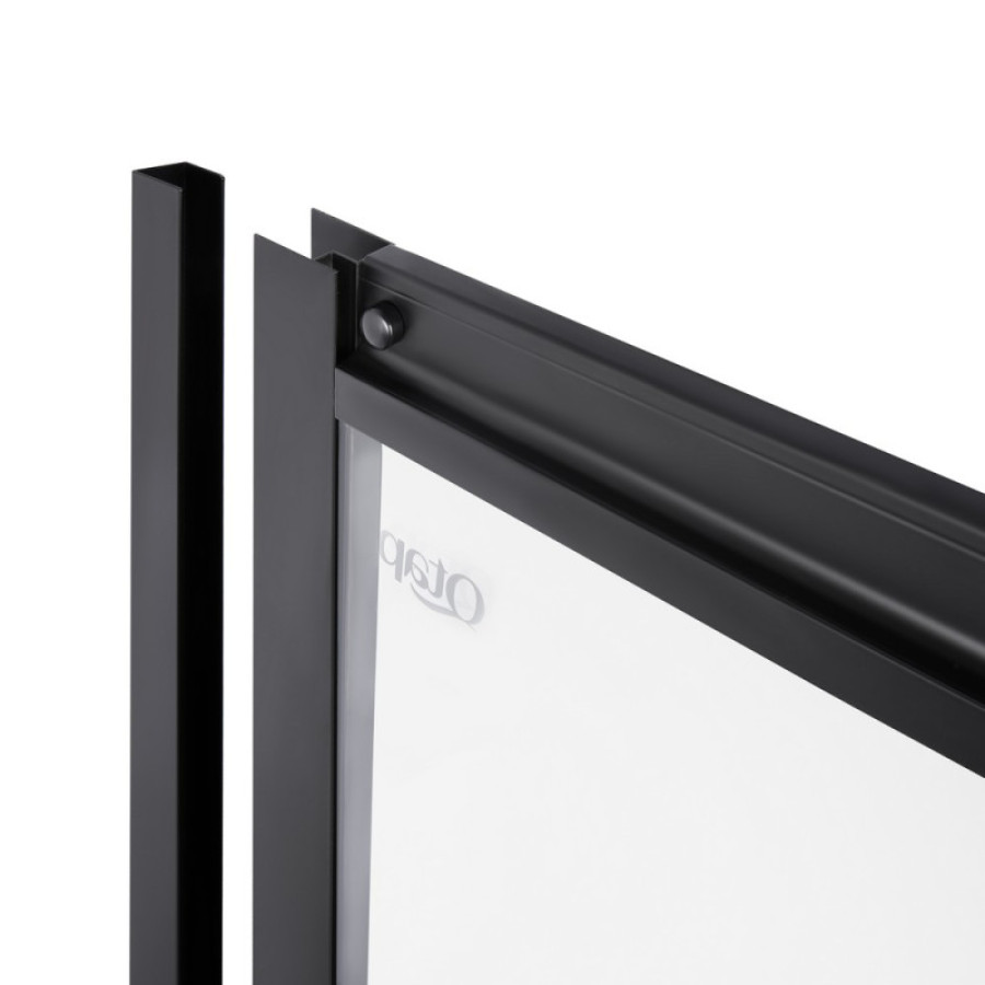Душевая кабина Qtap Pisces BLA107-9SC5, 75-90x75-90, квадратная, стекло 5 мм Clear, рег. профиль, раздвижная, б - фото 6