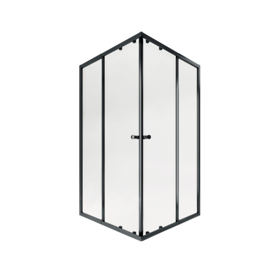 Душевая кабина Qtap Pisces BLA107-9SC5, 75-90x75-90, квадратная, стекло 5 мм Clear, рег. профиль, раздвижная, б - фото 1
