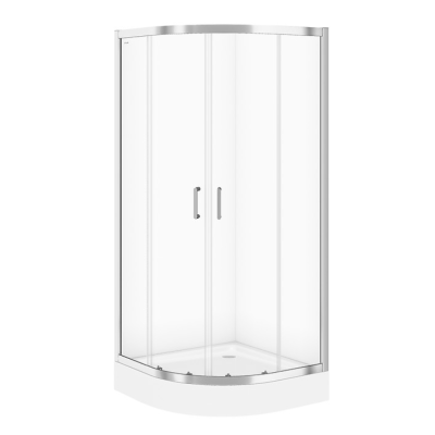 Душевая кабина полукруглая Cersanit ZIP прозрачное стекло 80*80*190