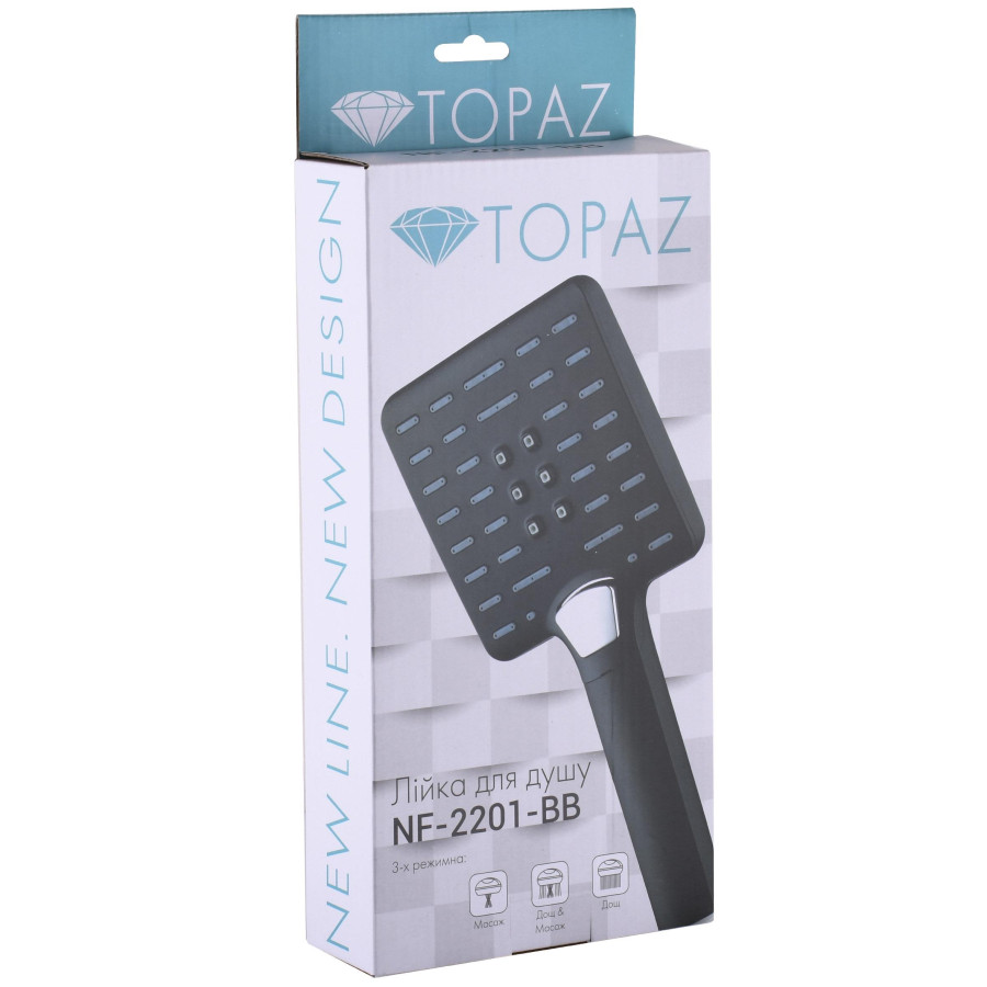 Душевая лейка Topaz NF-2202-BB - фото 5