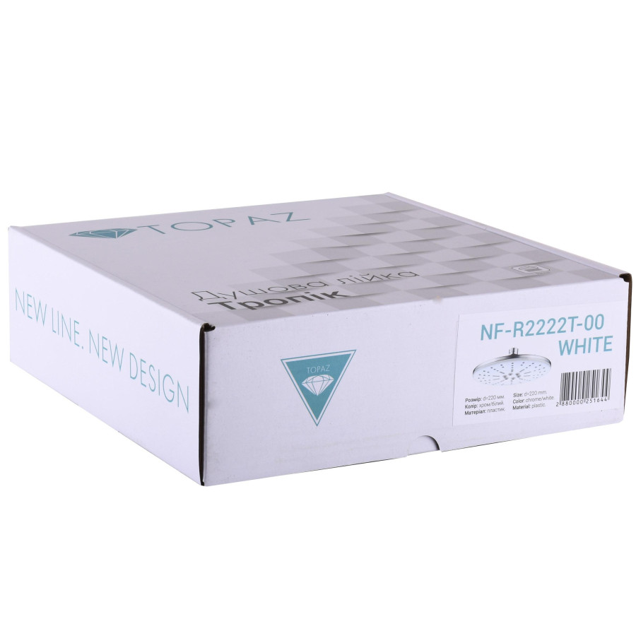 Душевая лейка Topaz NF-R2222T-00-WHITE - фото 4