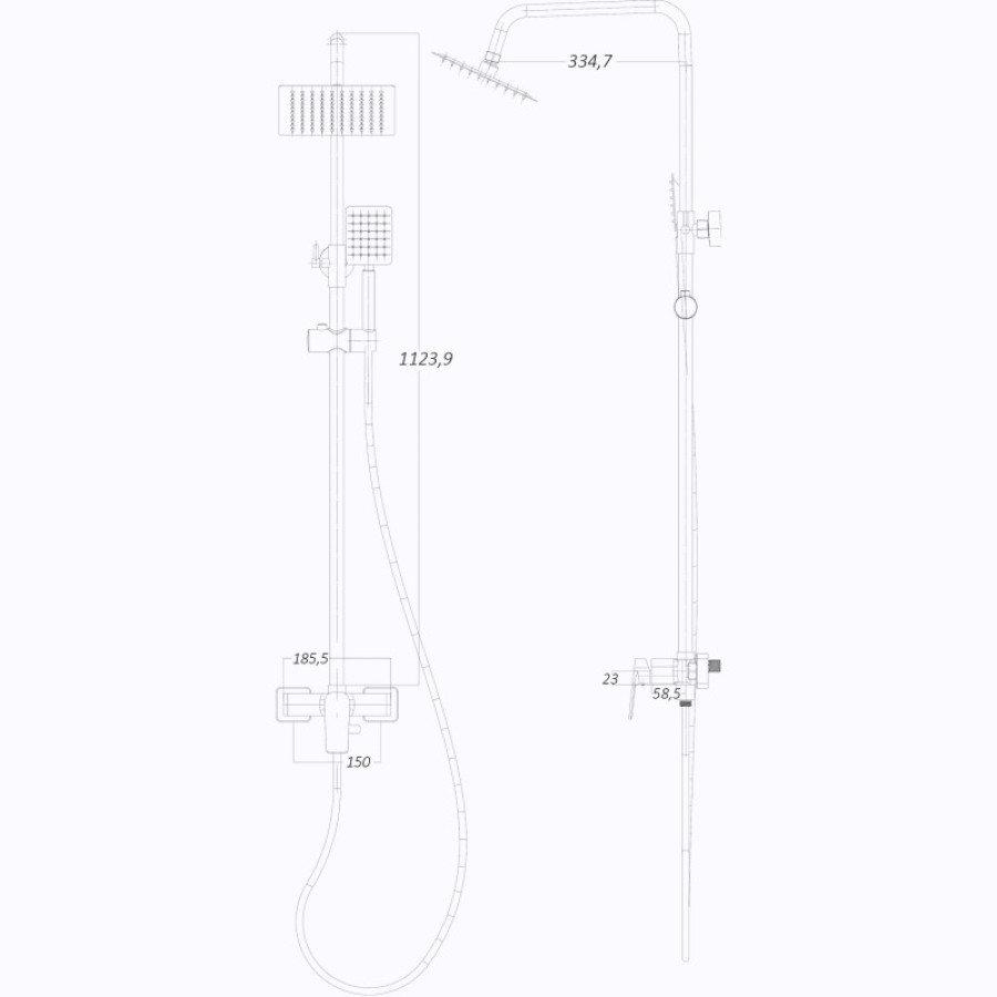 Душевая система Globus Lux BONN GLB-005N - фото 6