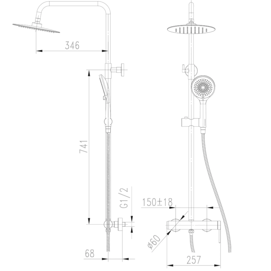 Душевая система TOPAZ LOFT TLF 32702-H75-C - фото 6