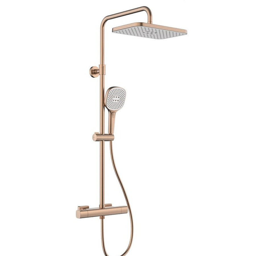 Душова система з змішувачем, PVD BRUSHED ROSE GOLD 5756-910-34 MALAGA - фото 1