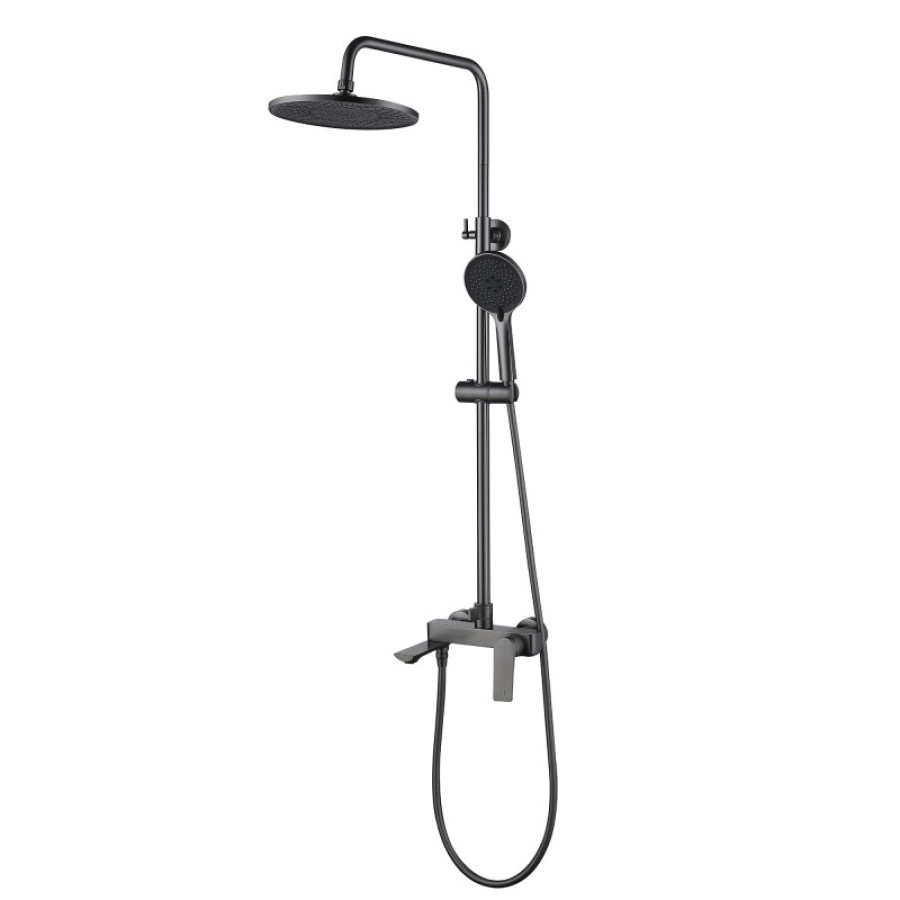 Душевая система Qtap Vlasta New QTVLA111GMB45651 Gunmetal Black - фото 1