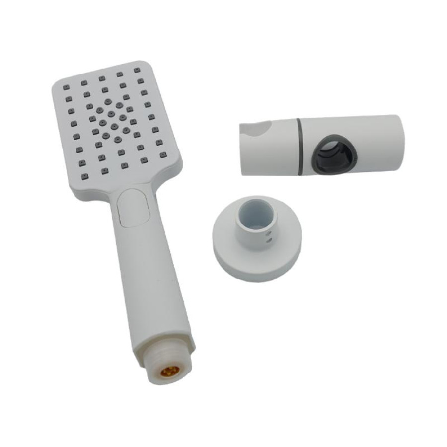 Душова стійка в комплекті, біла AIM DG01144-5 frosted white - фото 6