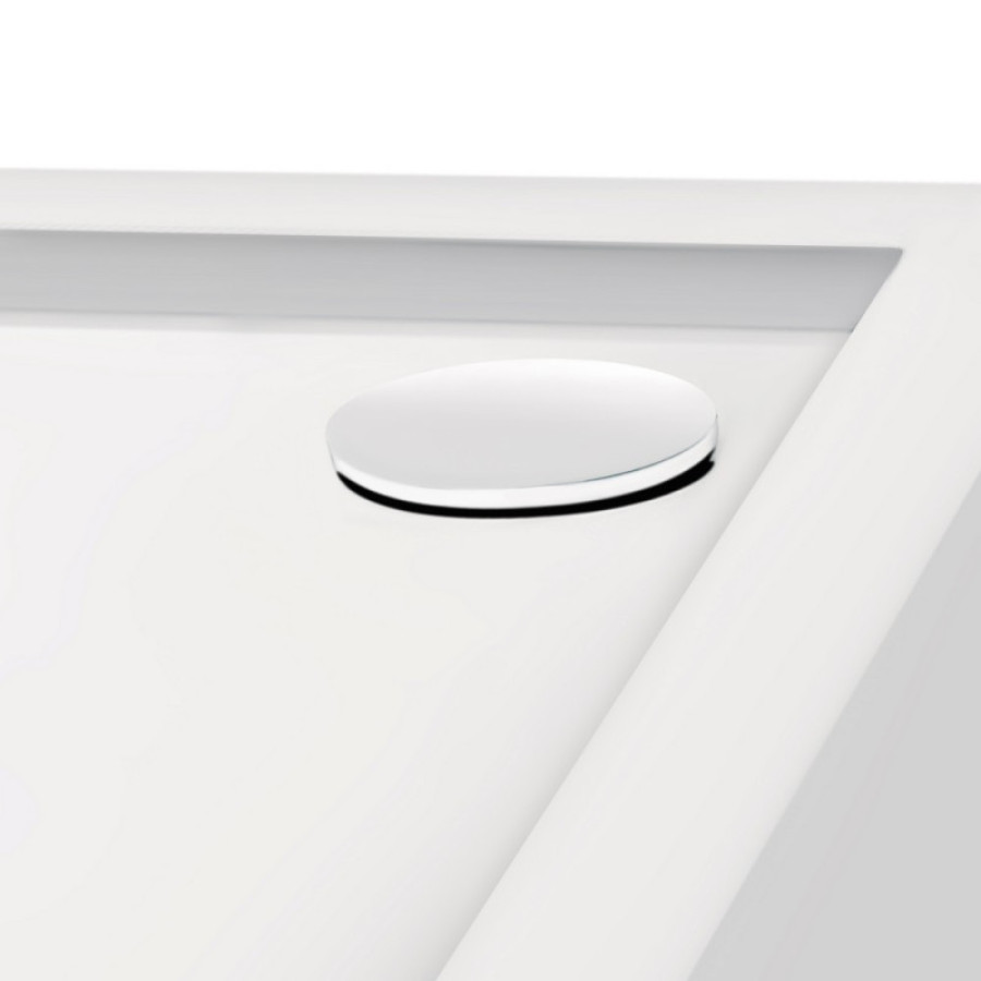 Душевой поддон Qtap Tern 3012812, 120x80x12см прямоугольный, акриловый + ножки, диаметр слива 90мм. - фото 2