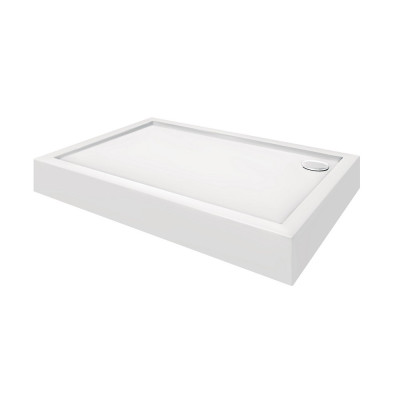 Душевой поддон Qtap Tern 3012812, 120x80x12см прямоугольный, акриловый + ножки, диаметр слива 90мм.