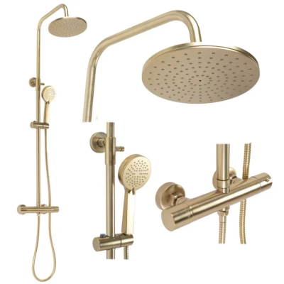 Душевый гарнитур REA PAROT BRUSHED GOLD