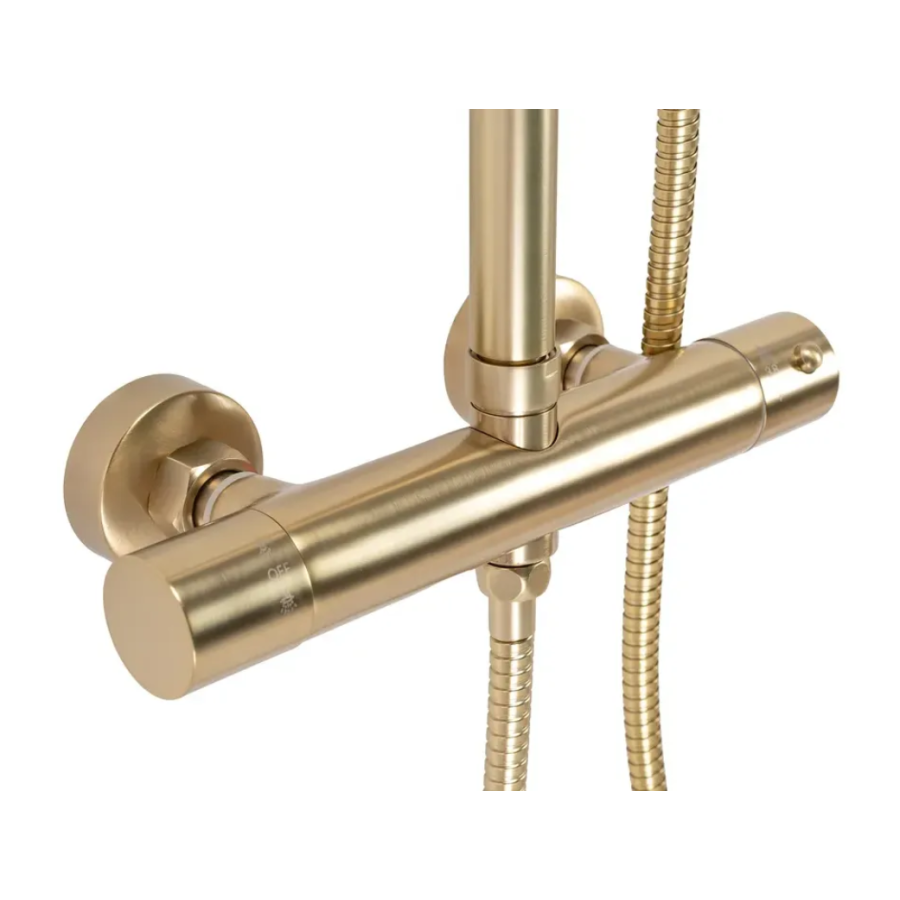 Душовий гарнітур REA PAROT BRUSHED GOLD - фото 3