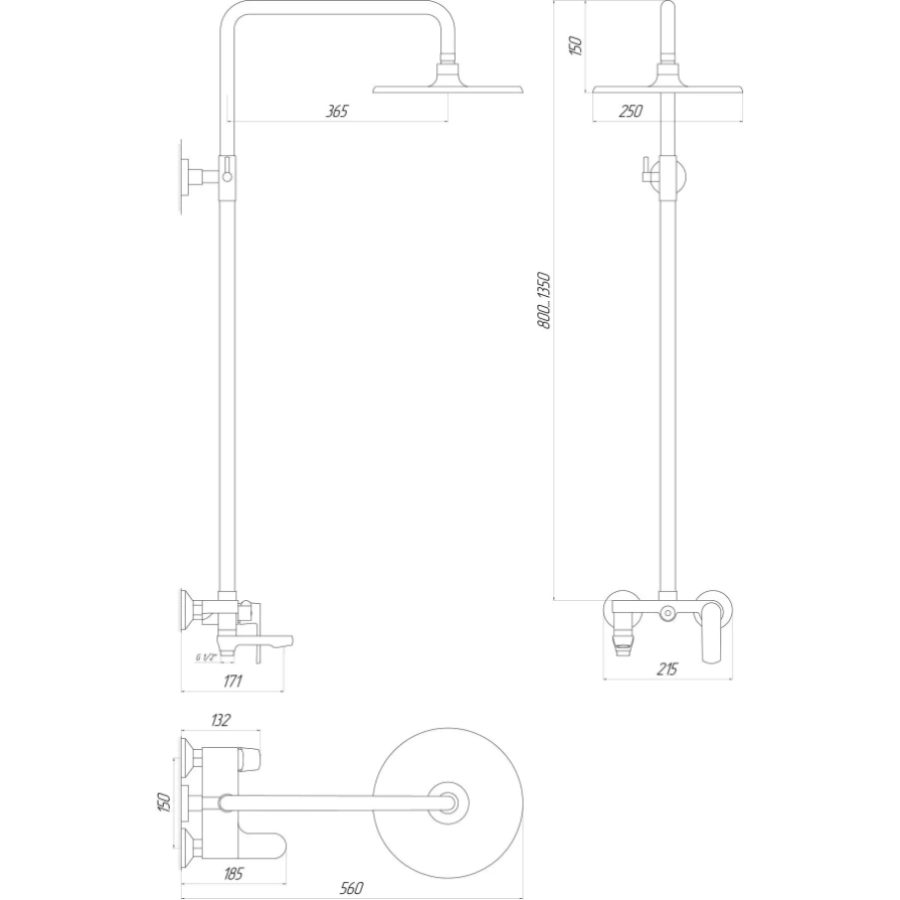 Душевая система Globus Lux GLA-0002N - фото 5