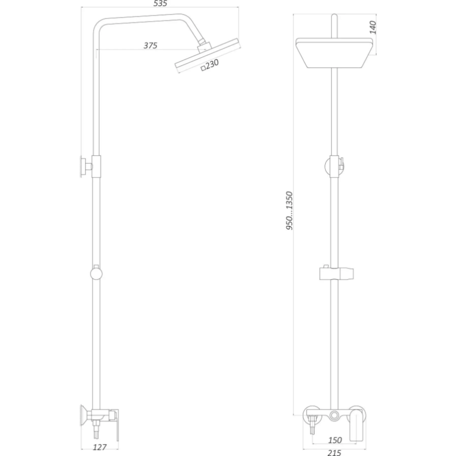 Душевая система Globus Lux LAGUNA GLA-0005N-10 - фото 5