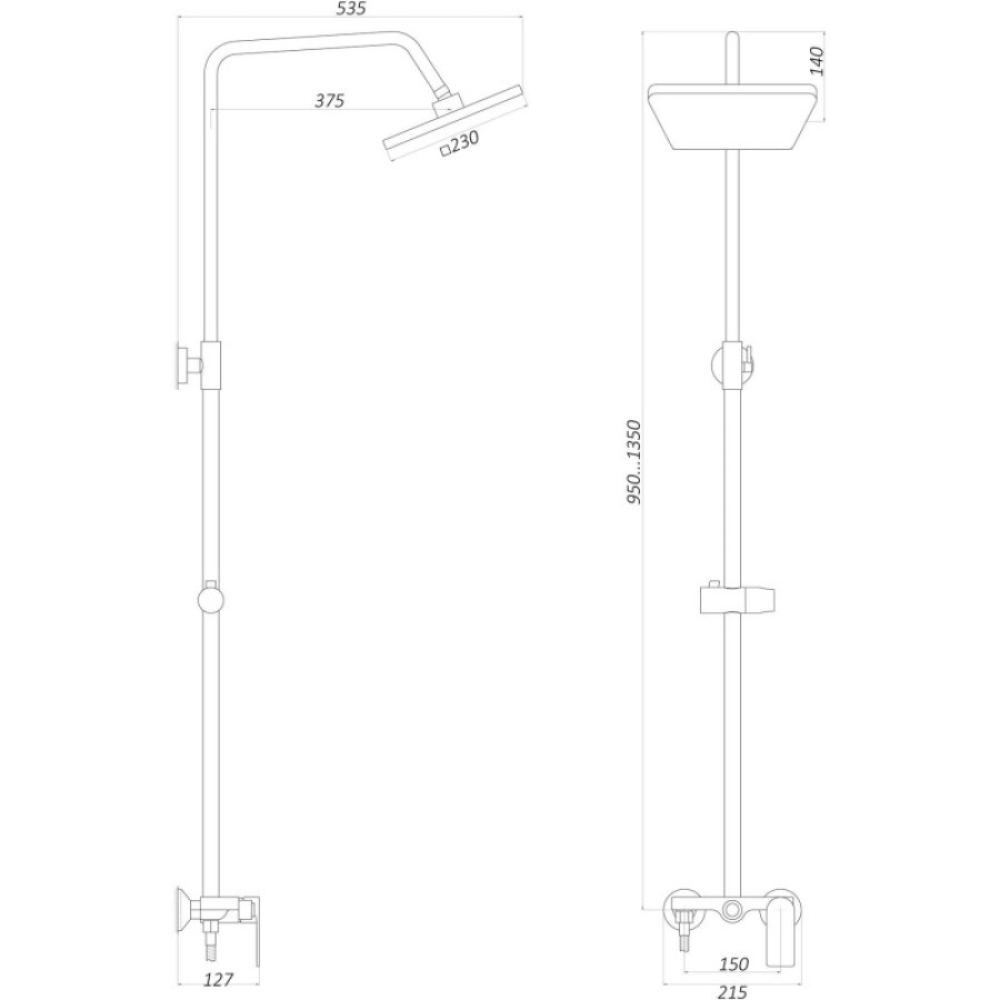 Душевая система Globus Lux LAGUNA GLA-0005N - фото 6