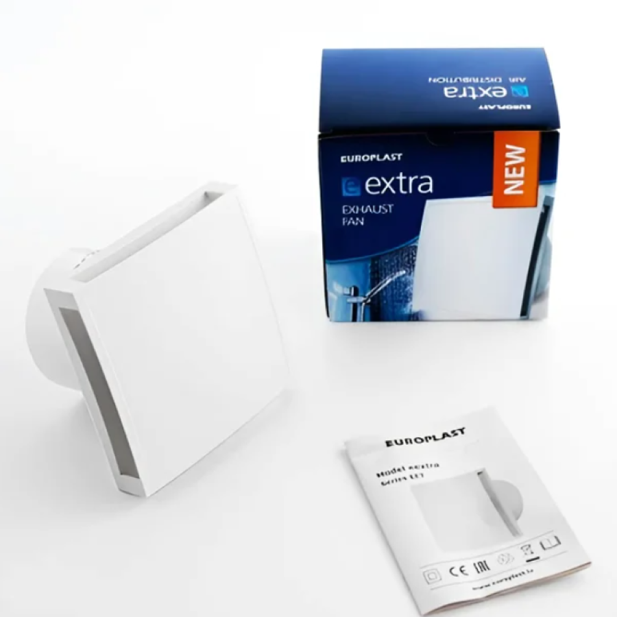 Электровентилятор E-EXTRA EET125HT, Ø125мм с крышкой с таймером, датчиком влаги - фото 5