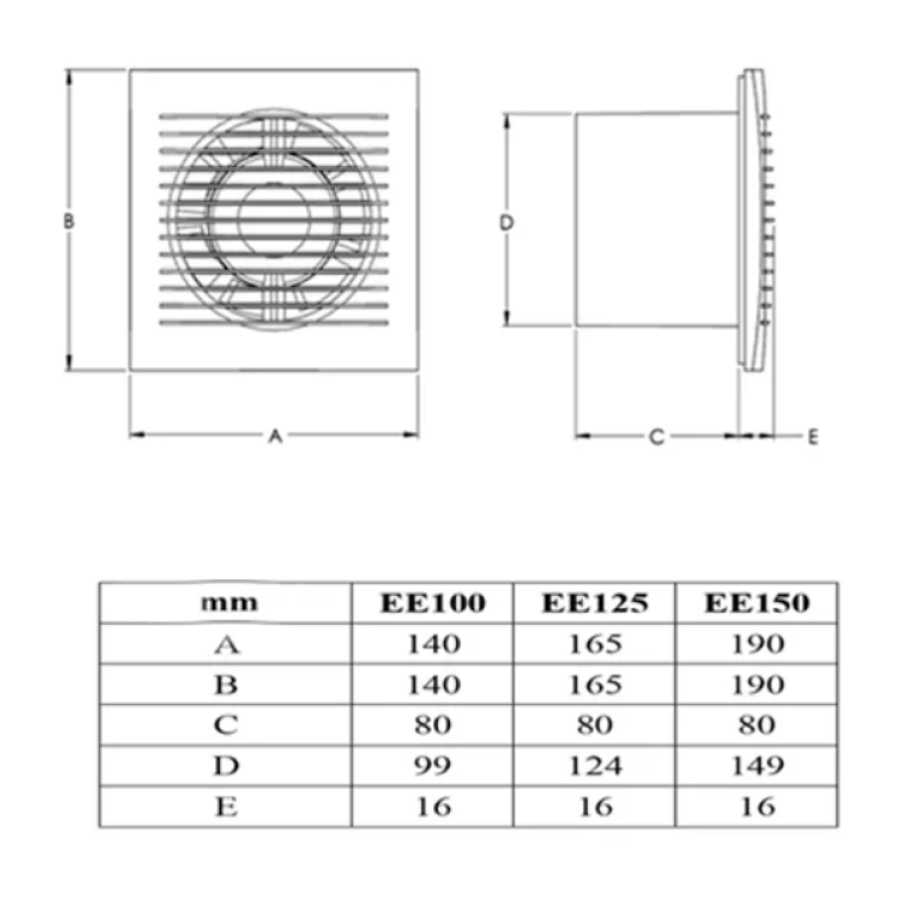 Eлектровентилятор ЕЕ150 E-EXTRA, Ø150мм (8) - фото 8