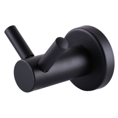 Крючок двойной Globus Lux BS8415 черный матовый SUS304