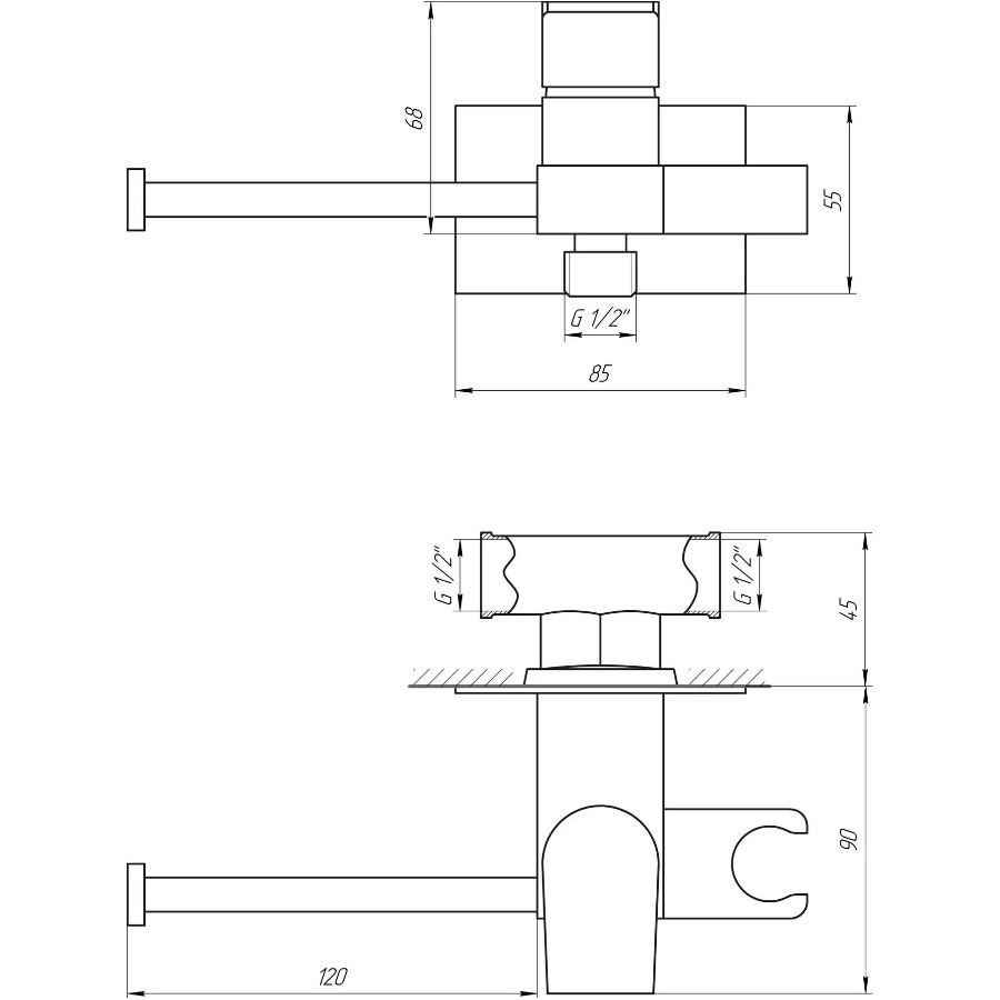 Гигиенический смеситель Globus Lux GLN-4-106 - фото 5