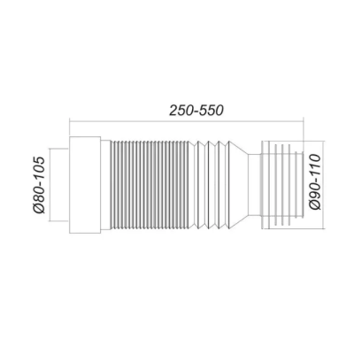 Гофра Кан41 ГУ550 WS Солопласт