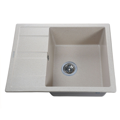 Гранитная мойка Globus lux ONE Песчаный 650*500мм А0004