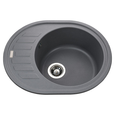 Гранитная мойка Globus Lux ARNO серый металлик 780*500мм А0003