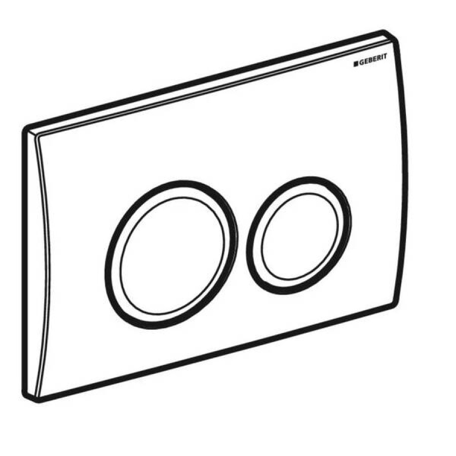 Клавиша смыва Geberit Delta20 115.127.21.1 хром - фото 3