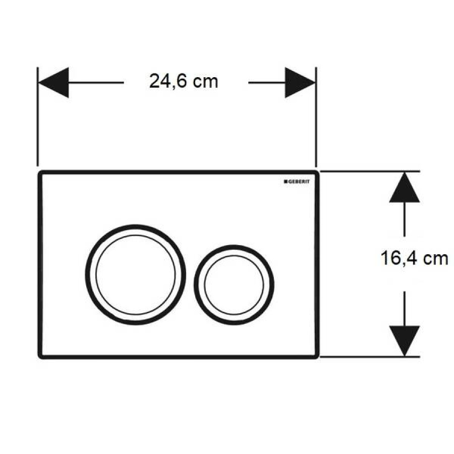 Клавиша смыва Geberit Delta20 115.127.21.1 хром - фото 5