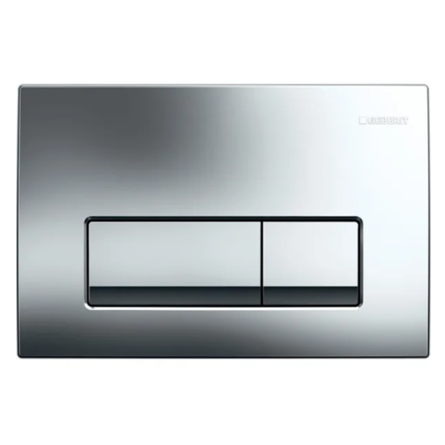 Клавиша смыва Geberit, Delta50 115.119.21.1, с двойным смывом: Глянцевый хром - фото 1