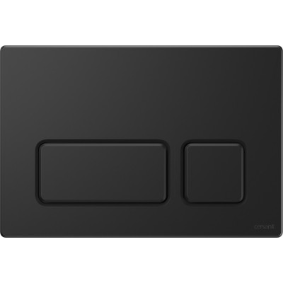 Кнопка смыва Cersanit Block черный матовый