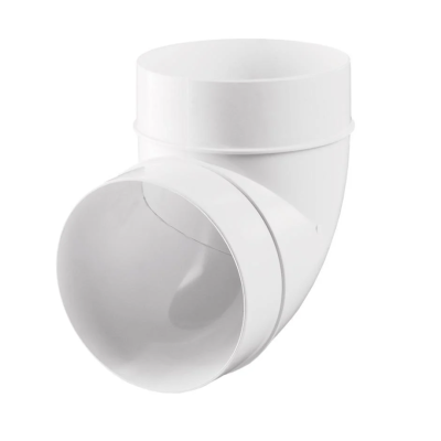 Колено 90* д100 для пластиковых воздуховодов.