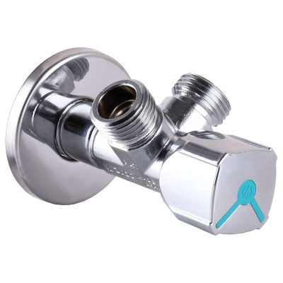 Кран Кульовий кутовий подвійний ARCO 1/2*1/2*1/2  A80TWIN CQ4105