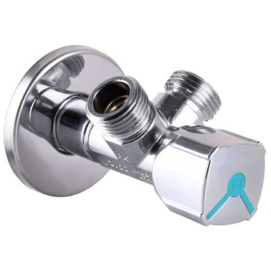 Кран шаровой угловой двойной ARCO 1/2*3/4*3/4 A80TWIN CQ4107 - фото 1