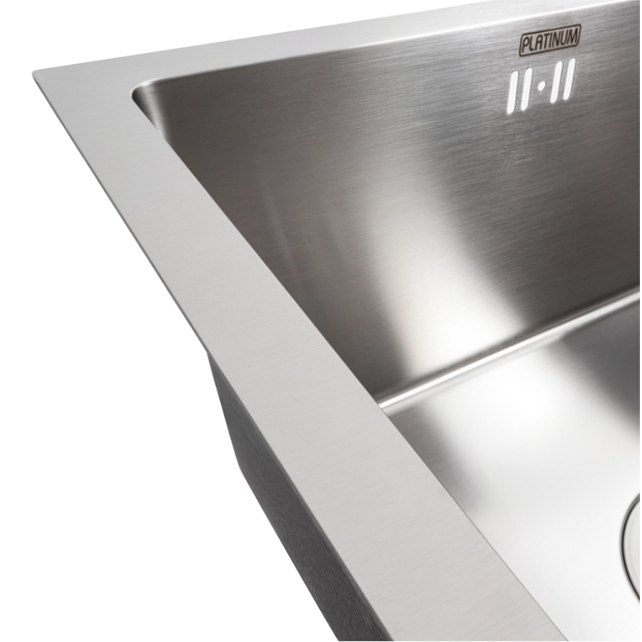 Кухонна мийка мийка нержавійка (Work station) Platinium Handmede СМ 44*44  - фото 3