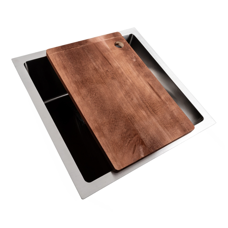Кухонна мийка мийка нержавійка (Work station) Platinium Handmede СМ 44*44  - фото 7